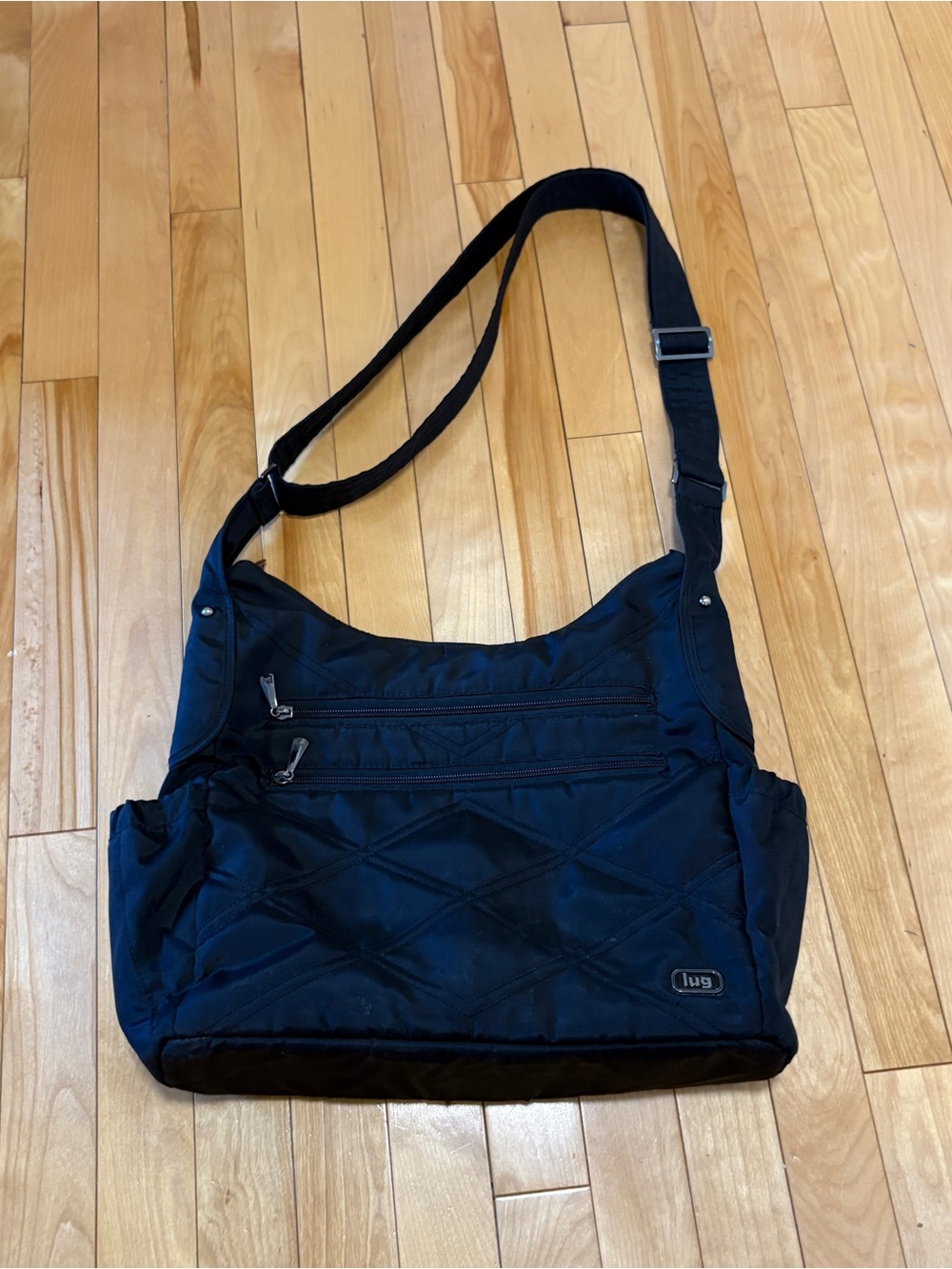 Lug cable car tote black